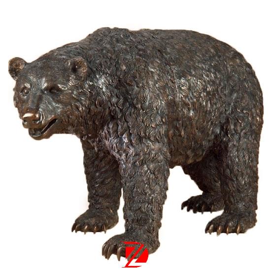 Life size bear statue sculpture